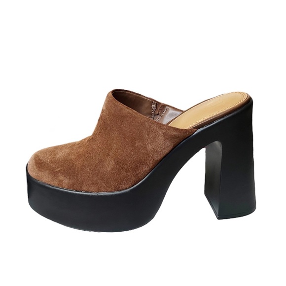GB NWT Suede So Chic Platform Mule - Picture 2 of 8